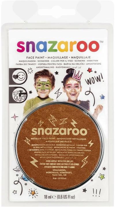 Snazaroo Peinture de maquillage Blister 18 ml, Cuivre Métallisé
