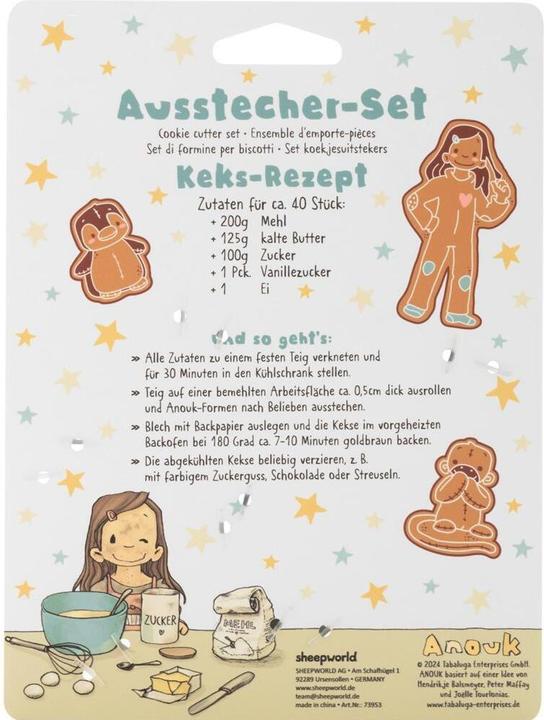 Produktbild Sheepworld Ausstecher Set Motiv 'Anouk'