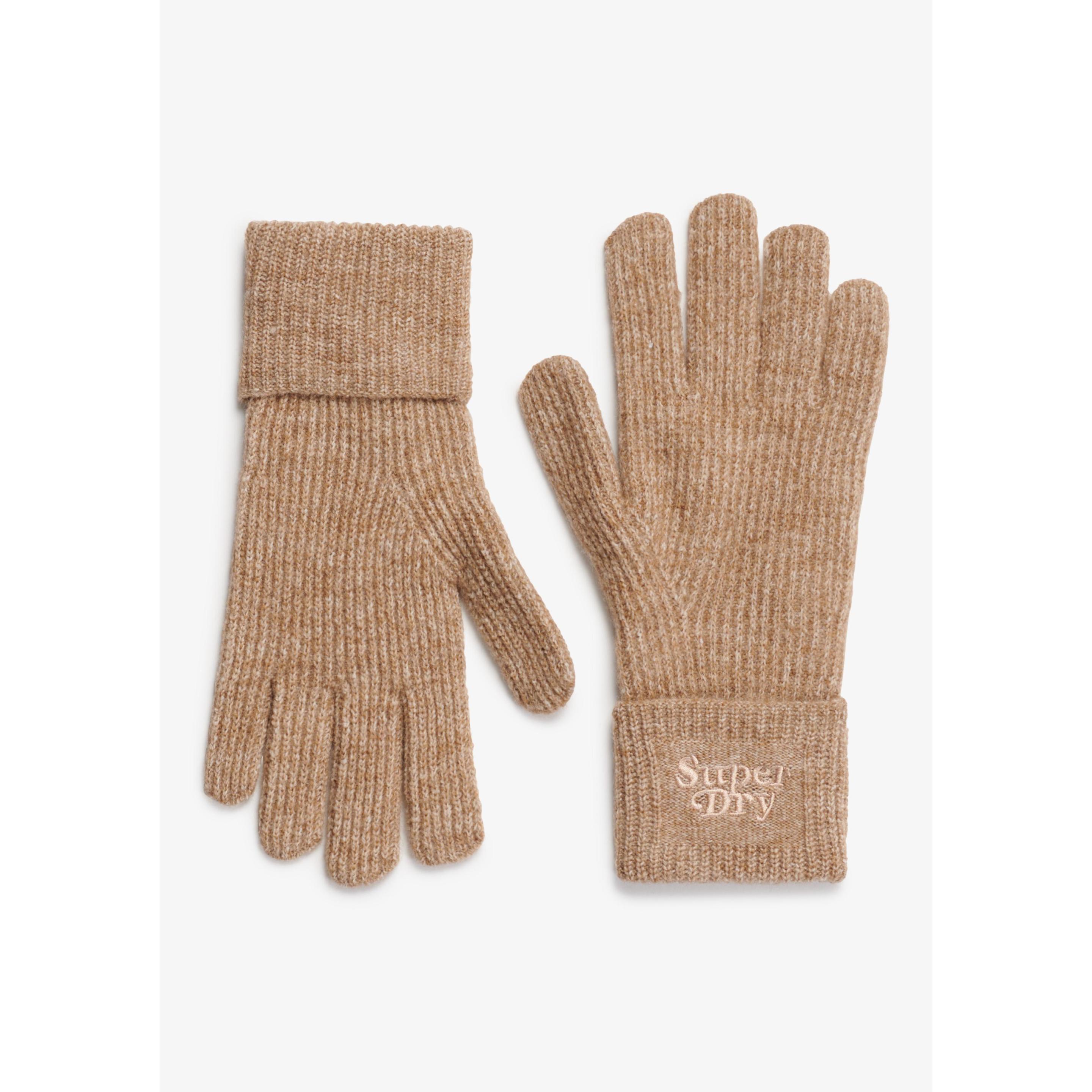 Thumbnail - Superdry, Herren, Handschuhe, gestrickte handschuhe kind soft rib, Braun, (One Size)
