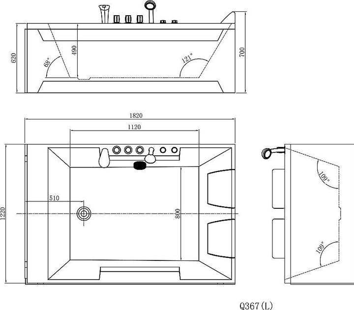 Image du produit Vente-unique Thalassa (122 cm, 182 cm)