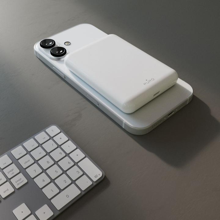 Actual product image Puro Powerbank Powerbank Power Mag 5000mAh 20W Power Delivery USB-C - biały (5000 mAh, 20 W)