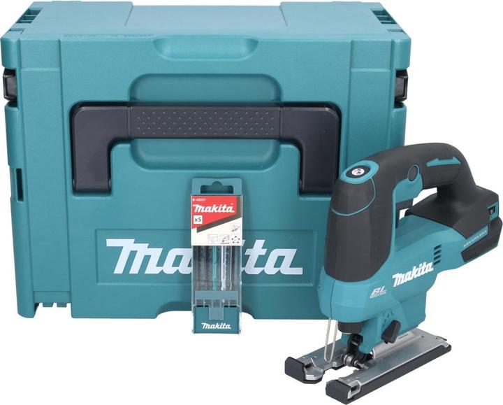 Image du produit Makita DJV 184 ZJ Scie sauteuse à batterie 18 V Brushless + 5 pcs. jeu de lames de scie sauteuse + Makpac