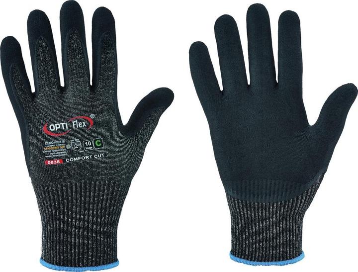 Opti Flex Cut protection glove Comfort Cut size 10 black mottled/black EN 388 PPE category II