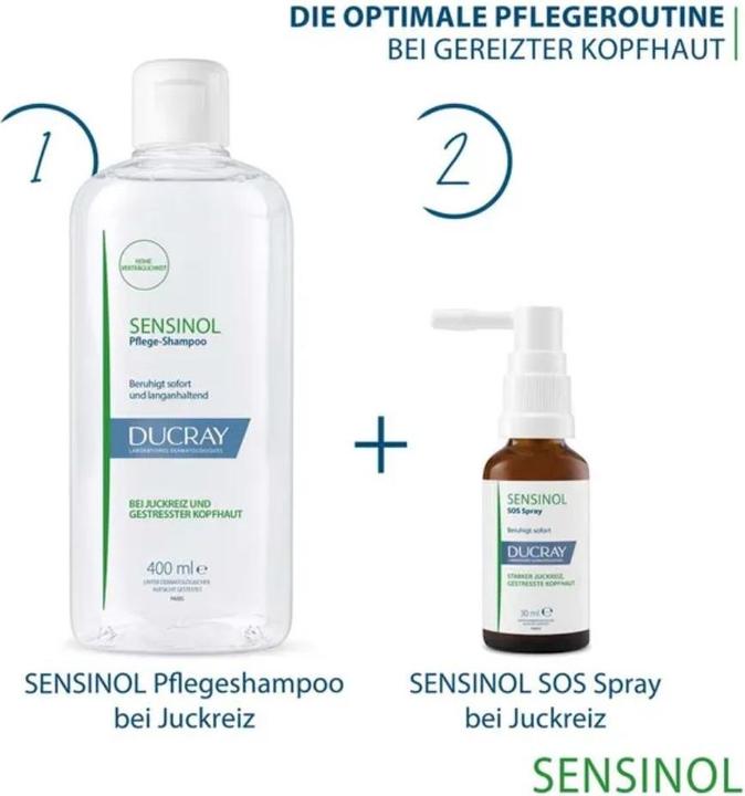 Productafbeelding Ducray Sensinol Shampoo 400ml (Vloeibare shampoo, 400 ml)