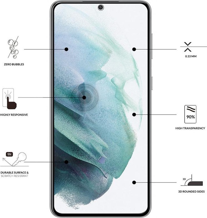 Actual product image Eiger Clear Edge (1 Piece, Samsung Galaxy S21 FE)