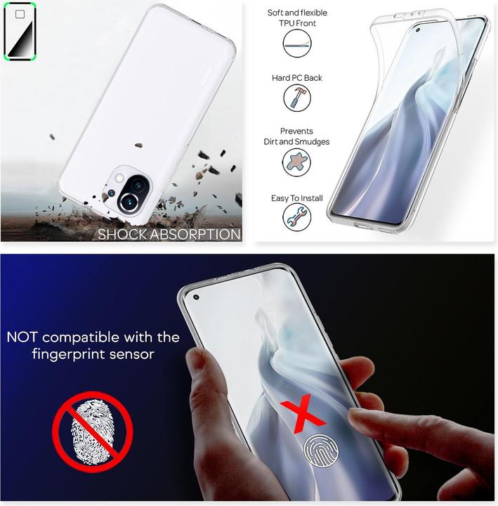 Produktbild Nalia Klare 360 Grad Hülle (Xiaomi Mi 11)