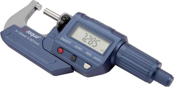 Productafbeelding Dasqua 4230-2005 Digitale externe micrometer met digitaal display 0 - 25mm Aflezing: 0,001mm