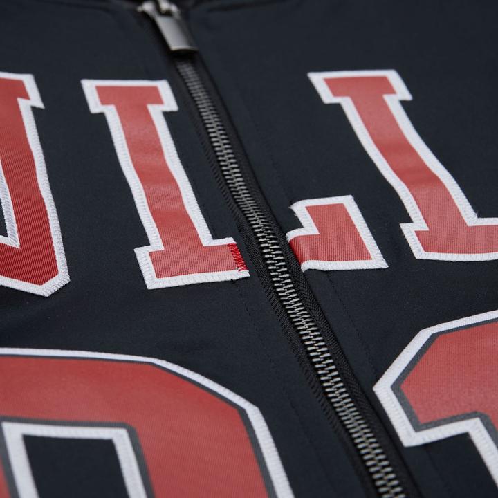 Actual product image Mitchell & Ness M&N Satin Bomber Jacke - MAXXED Chicago Bulls D. Rodman - L (L)