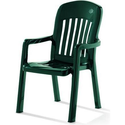 Sieger, Gartenstühle, Stapelsessel "Comtesse" Vollkunststoffgestell smaragdgrün