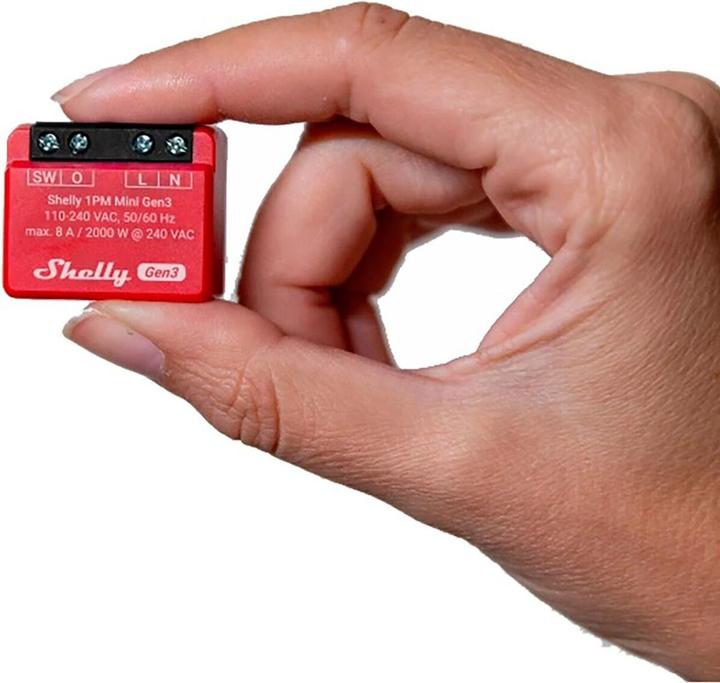 Immagine prodotto Shelly 1PM Mini Gen3 (Attuatore dell'interruttore)