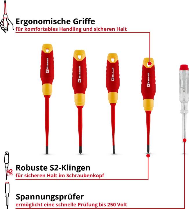 Actual product image Einhell Accessories Schraubendr. Satz VDE 5-tg