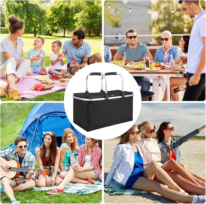 Produktbild Aokley Isolierter Picknick- und Einkaufskorb