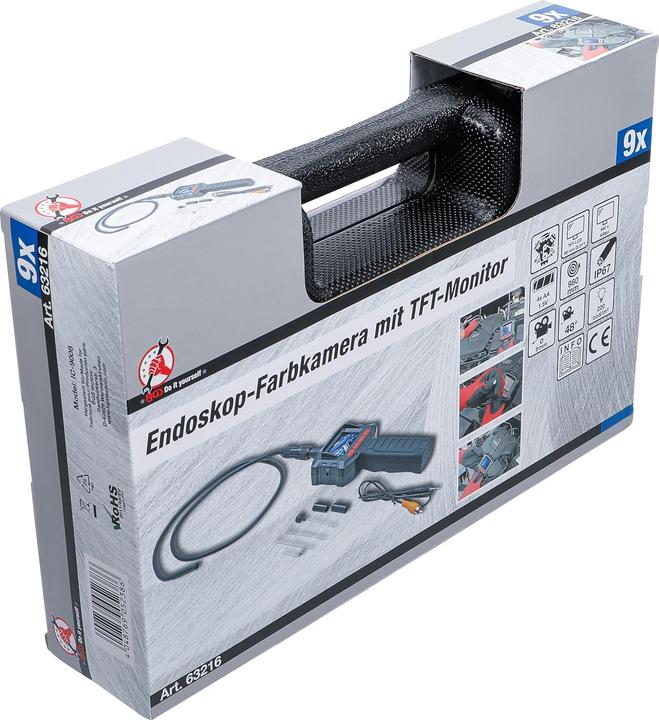 Actual product image BGS Video Borescope with TFT-Display Camera Head Ø 8 mm