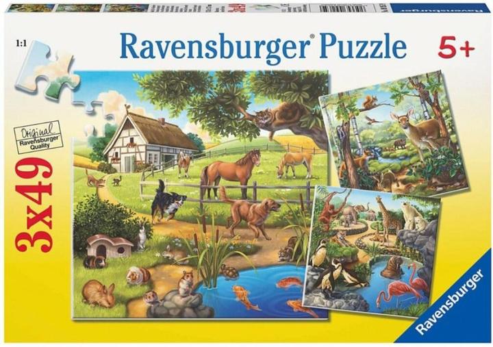 Image du produit Ravensburger Forêt / Zoo / Animal de compagnie (49 pièces)
