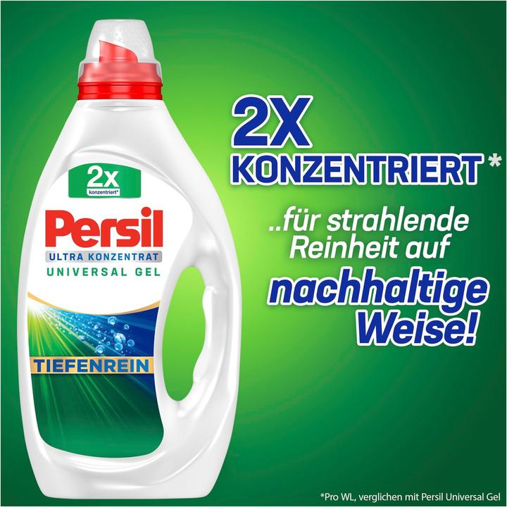 Produktbild Persil ULTRA KONZENTRAT UNIVERSAL GEL TIEFENREIN Waschmittel 2x 1,24 l (124 Waschgänge, Flüssigwaschmittel)