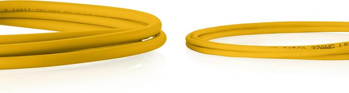 Image du produit Digitus CAT 6 U-UTP Slim Patchkabel, 0,3 m, jaune, 10 pièces (U/UTP, CAT6, 0.30 m)