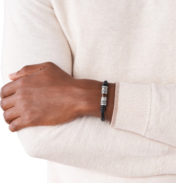 Actual product image Fossil Vintage Casual (21.50 cm, Metal, Leather)