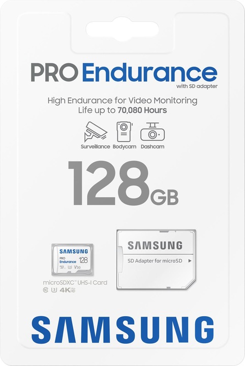 Produktbild Samsung PRO Endurance (128 GB, microSDXC, U3, UHS-I)
