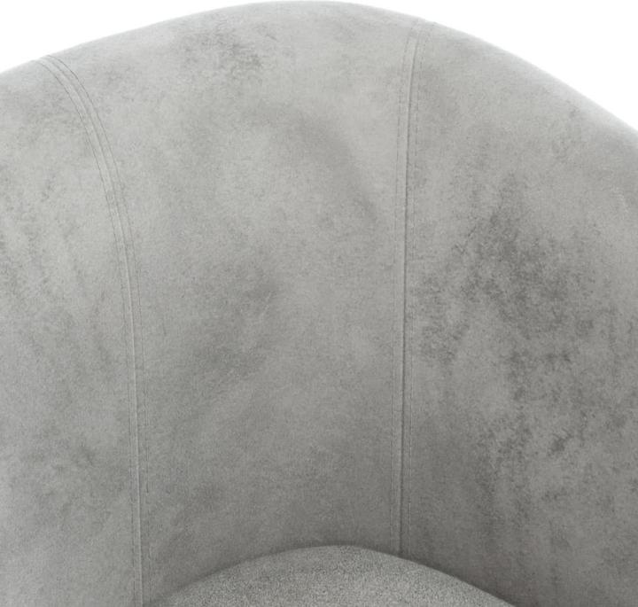 Produktbild vidaXL Clubsessel mit Fusshocker Hellgrau Samt,Farbe