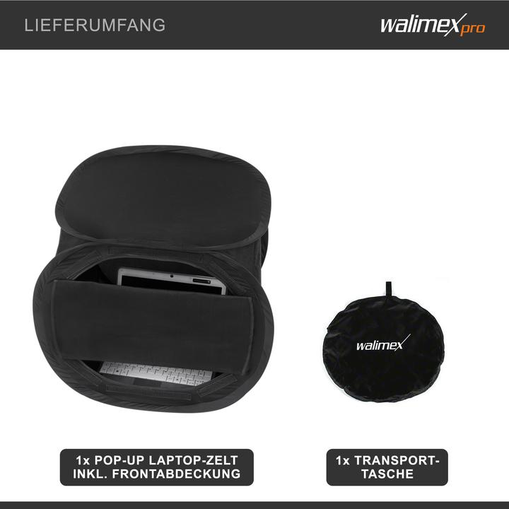Actual product image Walimex Pop-Up Laptop Tent (Recording box)