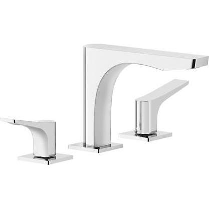 Gessi, Badarmatur, Rilievo, Drei-Loch-Waschtisch-Armatur, ohne Ablaufgarnitur, Ausladung 154 mm, 59012