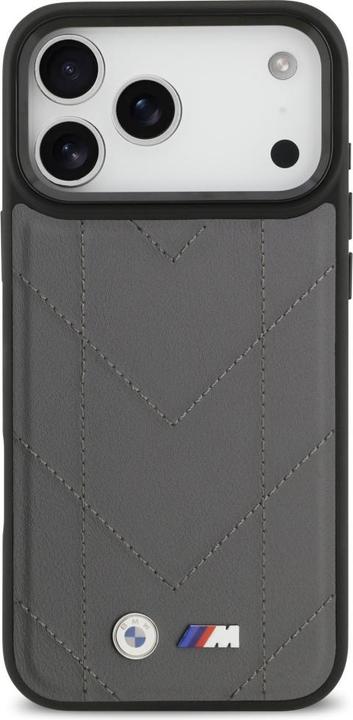 Produktbild BMW Case M Quilted Logo MagSafe for iPhone 17 Pro Max anthracite (Apple iPhone 17 Pro Max)