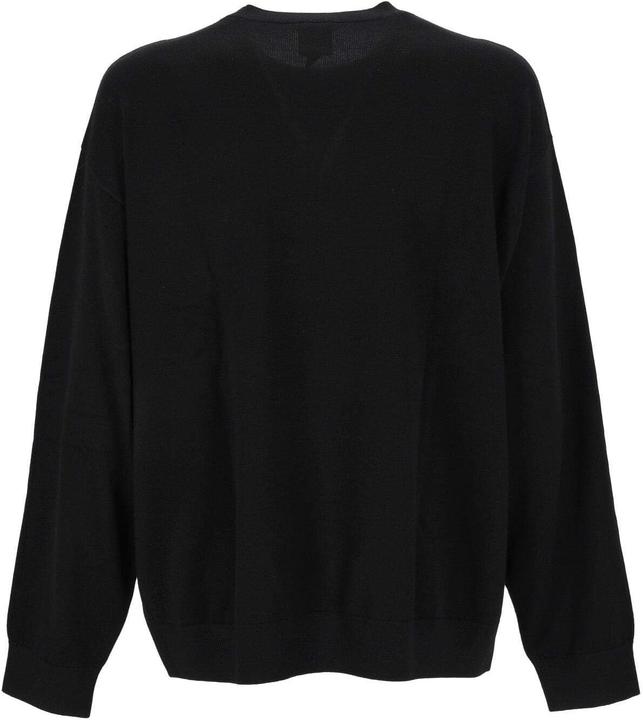 Produktbild Armani Exchange Heren The Grid, Sustainable, Jacquard Logo Pullover Sweater, zwart, S (S)