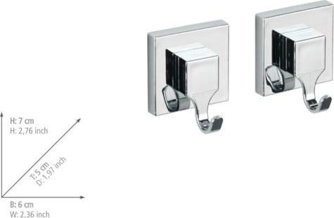 Produktbild Wenko Vacuum-Loc Hakenset eckig