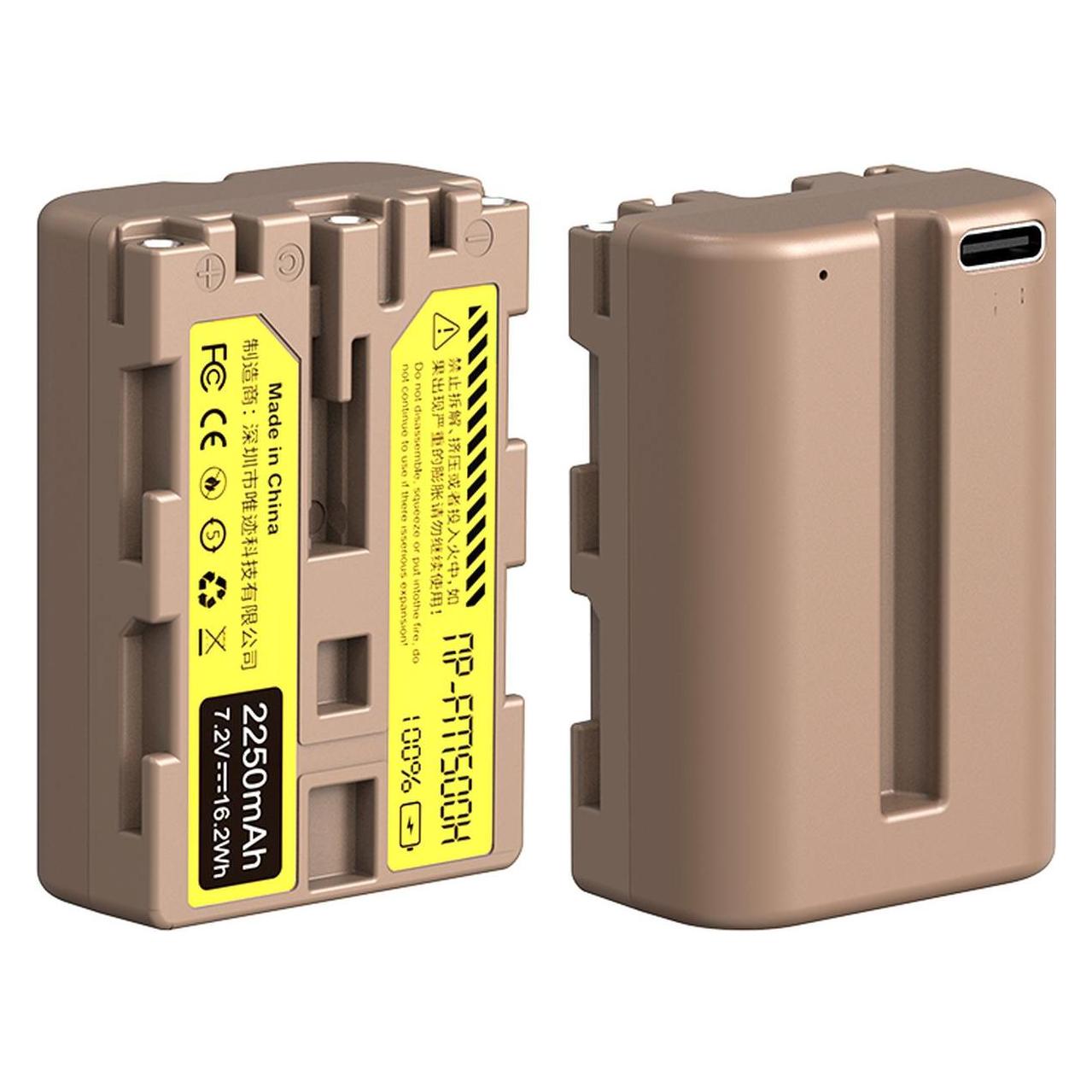 ANSMANN Batteria NP-FM500H Li-Ion 7,4V 1500mAh Per Sony Alpha E SLT