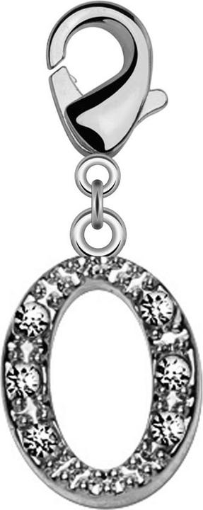 Image du produit Star Piercing Pendentif avec cristal lettre O (Laiton)