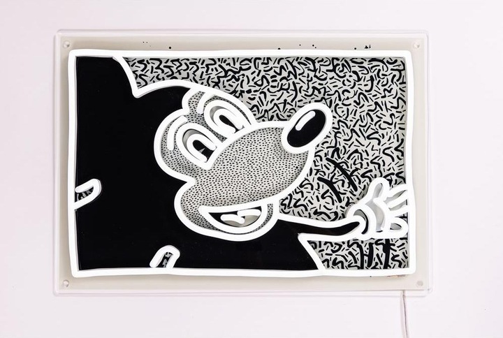 Produktbild YellowPop Keith Haring x Mickey 2 Monochrome (208 lm)