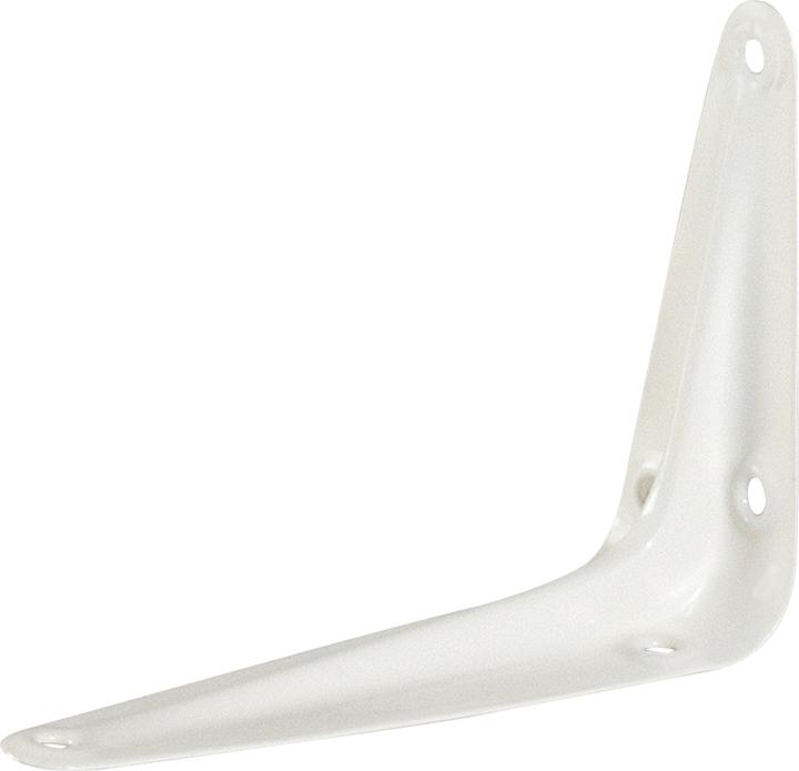 Puag Blechkonsole RAL 9016 weiss Tragkraft 10kg / Paar 75 x 100 mm