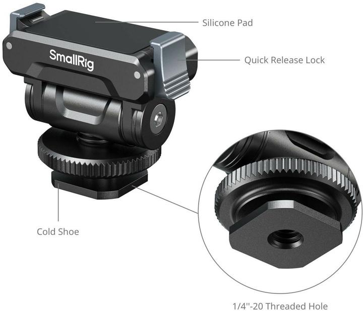Image du produit SmallRig Quick Release-Unterstützung für DJI Osmo Action 5 Pro/4/3