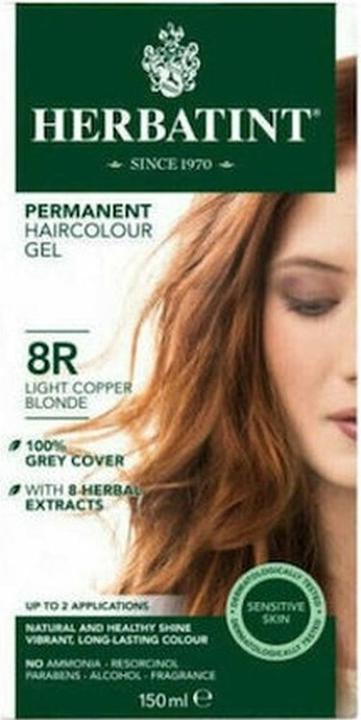 Produktbild Herbatint Permanentes Haarfärbegel 8r Light Copper - 150ml (8r Light Copper)