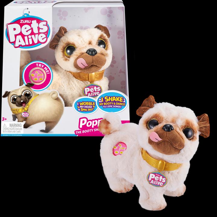 Actual product image Magni Pets Alive Pug Poppy interactive (29 cm)