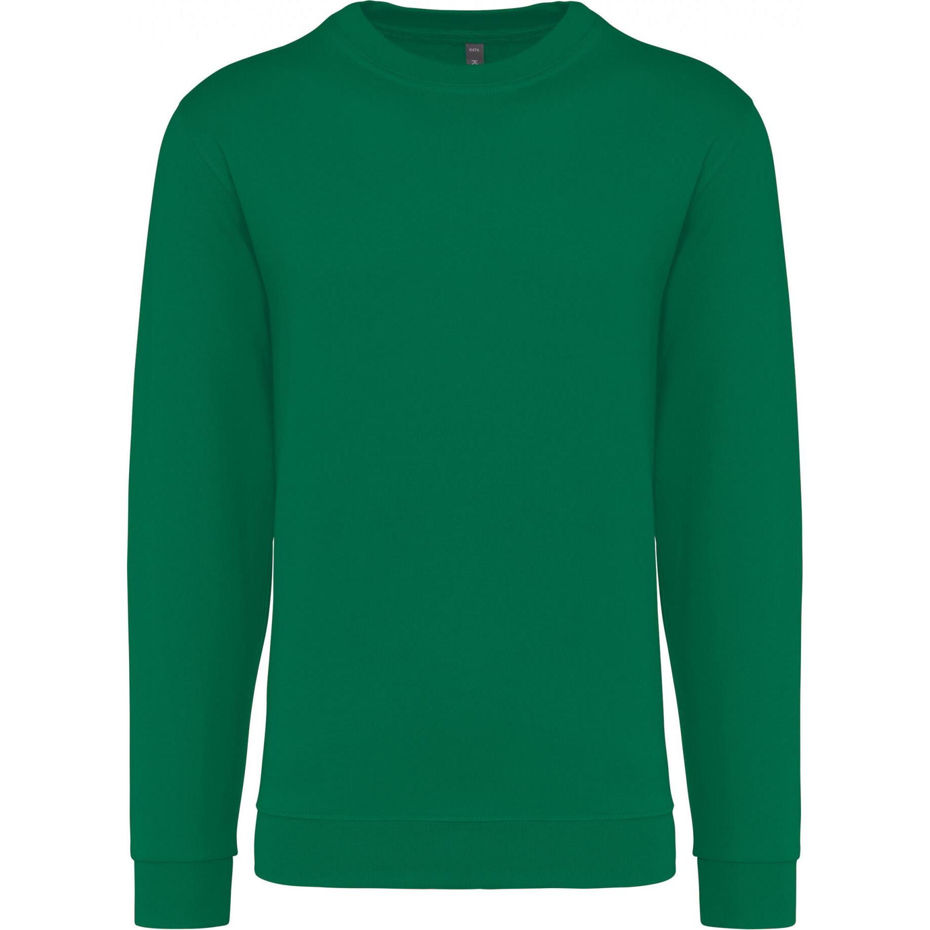 Kariban, Pullover, Sweatshirt mit Rundhalsausschnitt, Grün, (XXL)