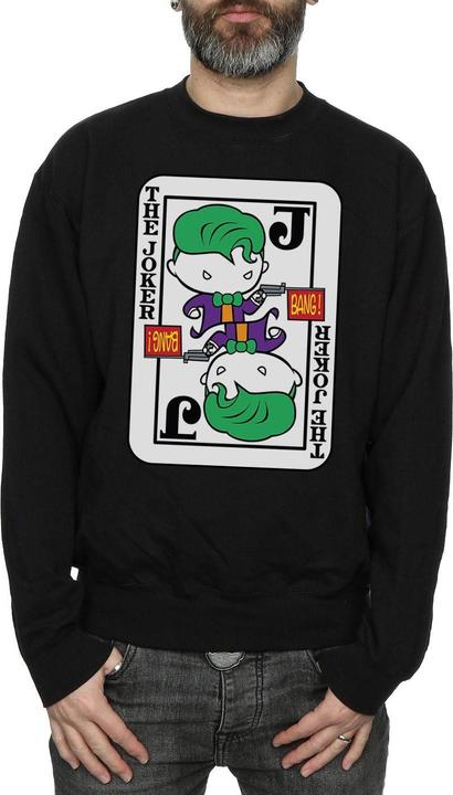 Actual product image Mens Chibi Joker Playing Card Sweatshirt (M)