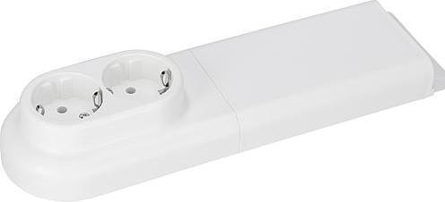 Produktbild Pollmann Slk-Tank 3651010 Fussbodensteckdose weiss 2-fach