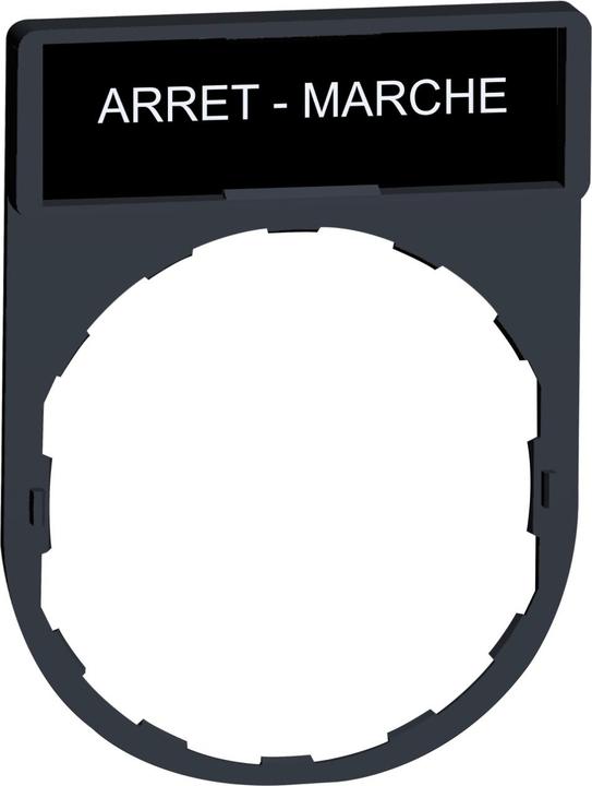 Actual product image Schneider Electric Shield bearer with ARRET-MARCHE shield