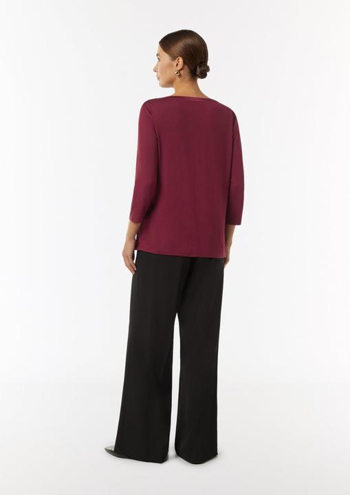 Produktbild Comma T-Shirt Shirt mit Satinblende im Fabricmix (34)