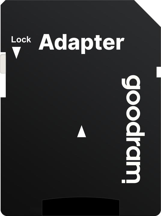 Actual product image Goodram M1AA-1280R12 - 128 GB - MicroSDXC - Class 10 - UHS-I - 100 MB/s - 10 MB/s (128 GB, microSDXC, U1, UHS-I)