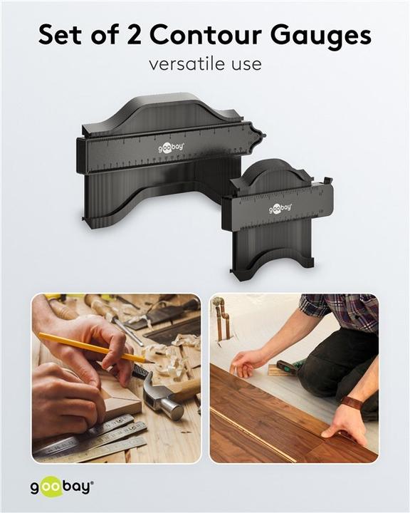 Image du produit Goobay Gabarit de contour, jeu de 2 (12.40 cm)