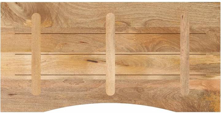 Produktbild VidaXL Schreibtischplatte Tischplatte Holzplatte mit Aussparung Massivholz Mango (140 x 60 x 2.5 cm)