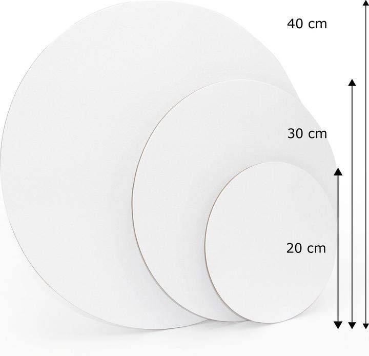 Actual product image Paintersisters Painting cardboard round set of 10 30cm (30 x 30 cm)