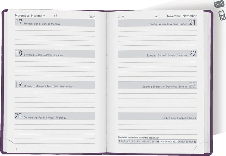 Actual product image Biella Pocket Agenda Memento Ladytimer (10.1 x 14.2 cm, 1 week / 2 pages)