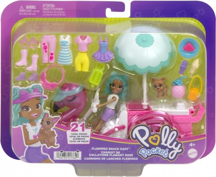 Actual product image Polly Pocket Flamingo Snack Cart playset