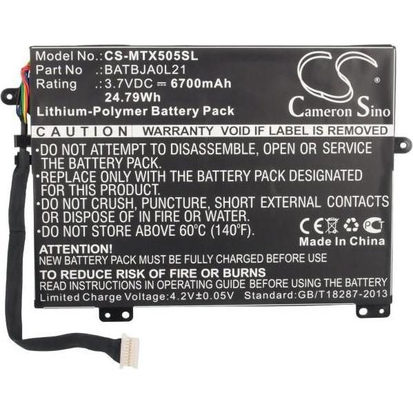 CoreParts Battery for Motorola Mobile (6700 mAh), Notebook Akku, Schwarz