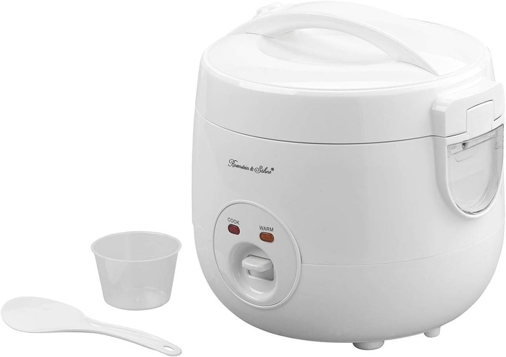 Rosenstein & Söhne Reiskocher mit Warmhalte-Funktion & Dampfgar-Einsatz