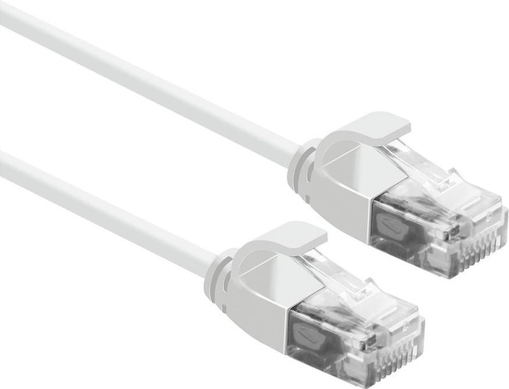 Roline UTP DataCenter Patch Cable Cat.6A, LSOH, slim, white, 2.0 m (U/UTP, CAT6a, 2 m)