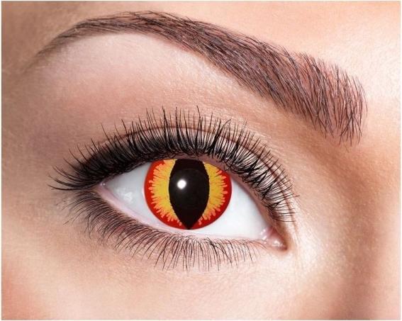 Fasnacht Lentilles de contact des yeux de Sauron (Orange, Jaune)